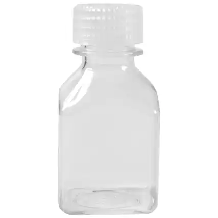 Front. Nalgene - Nalgene Transparent Lexan Polycarbonate Square Storage Bottle - 2 oz. - Clear.