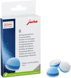 JURA - 3-Phase Cleaning Tablets (6-Pack) - White/Blue - Front_Zoom