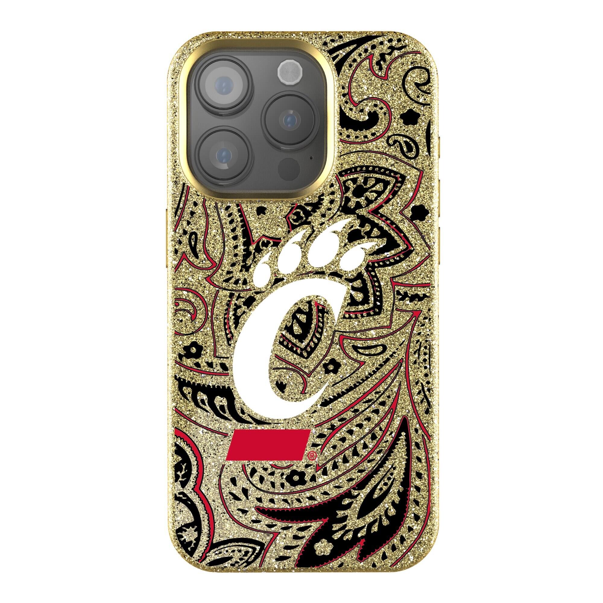 Keyscaper - NCAA - Cincinnati Bearcats Paisley Bling iPhone Case - 14 Plus - Gold price history on PriceWatchPro
