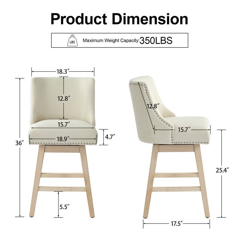 Product Dimension  
Maximum Weight Capacity: 350LBS  
18.3" x 12.8" x 12.8" x 36" x 15.7" x 18.9" x 4.7" x 15.7" x 25.4" x 5.5" x 17.5"