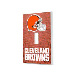 Keyscaper - Cleveland Browns Football Design Single Toggle Light Switch Plate - Multicolor