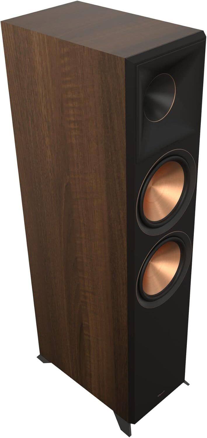 Left. Klipsch - Klipsch Reference Premiere RP-8000F II 2.0 Dual Floorstanding Speaker Pair in Walnut - Walnut.