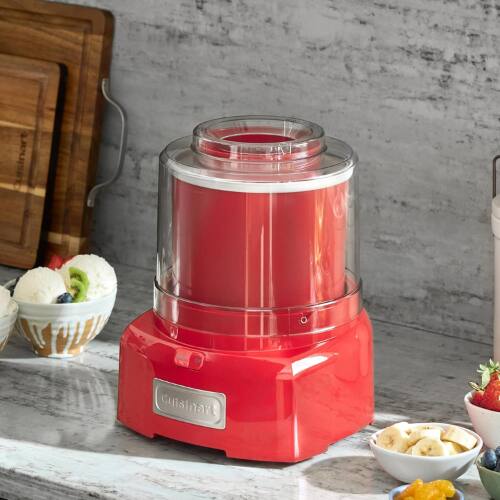 Angle. Cuisinart - Cuisinart - 1.5-Quart Ice Cream and Sorbet Maker - Red - Red.