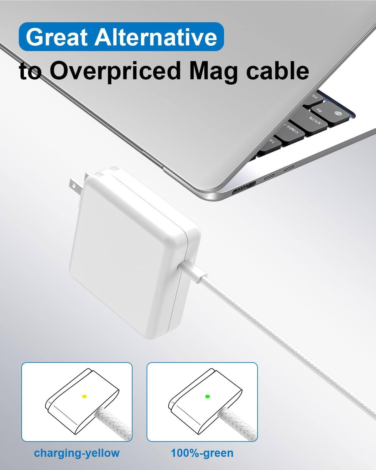 Great Alternative to Overpriced Mag cable

charging-yellow

100%-green