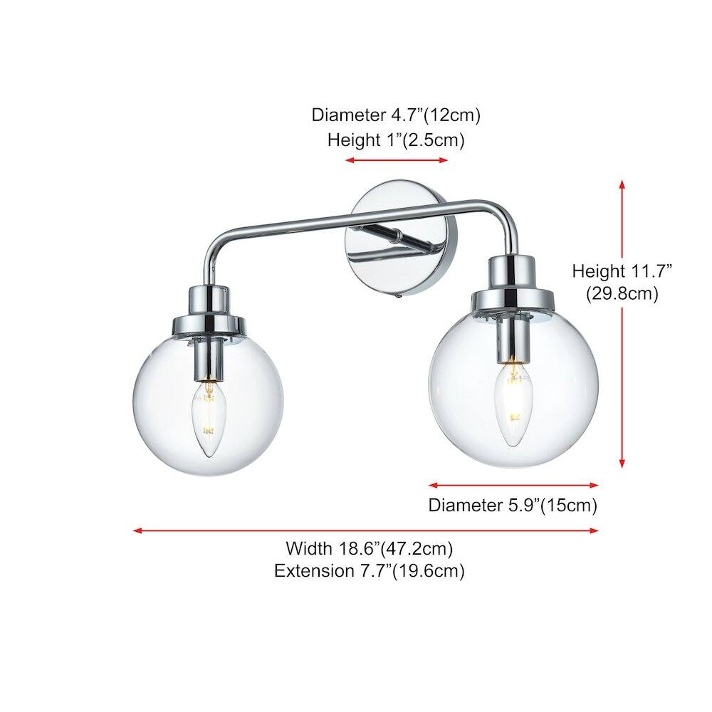 Diameter 4.7" (12cm)  
Height 1" (2.5cm)  
Height 11.7" (29.8cm)  
Diameter 5.9" (15cm)  
Width 18.6" (47.2cm)  
Extension 7.7" (19.6cm)