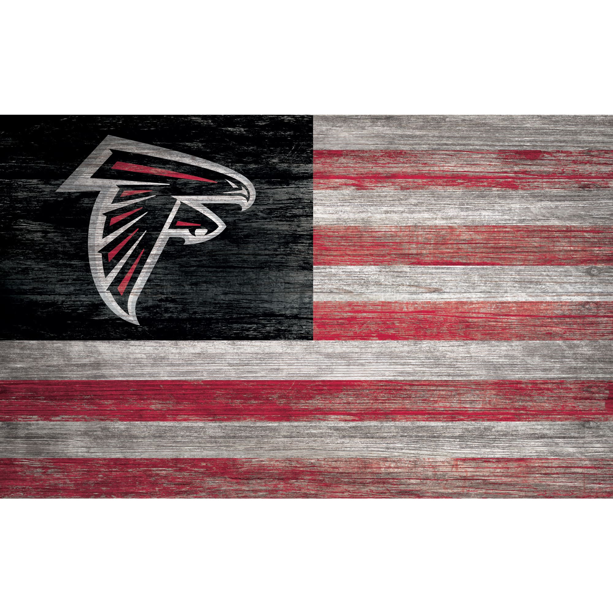 Fan Creations - Atlanta Falcons 11'' x 19'' Distressed Flag Sign - Multicolor price history on PriceWatchPro