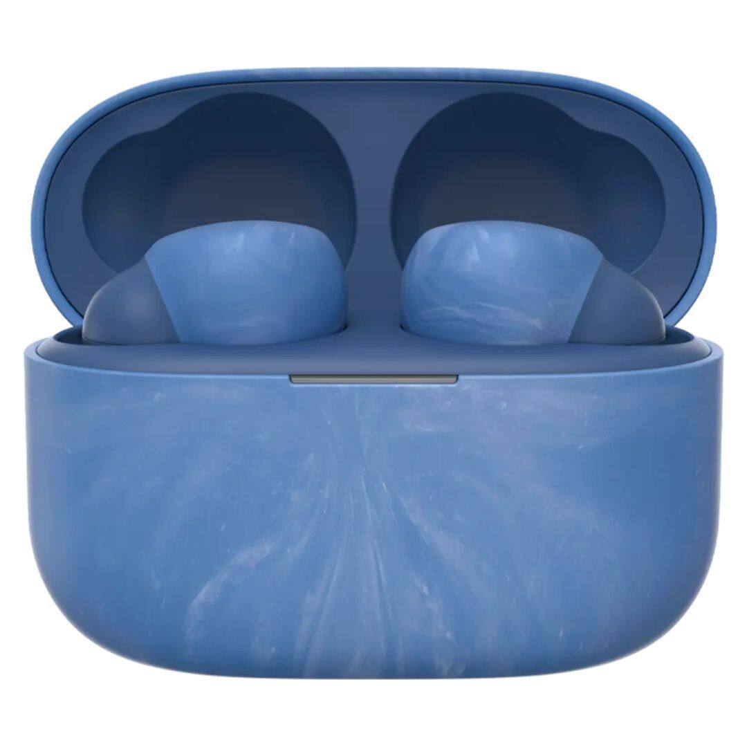 Back. Sony - Sony LinkBuds S Truly Wireless Noise Canceling Earbud Headphones (Earth Blue) - Blue.