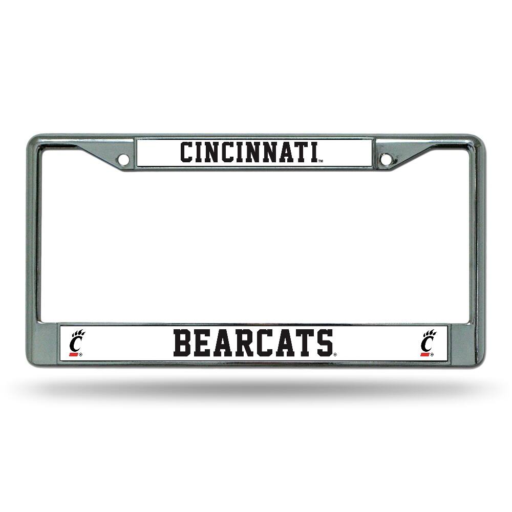Cincinnati Bearcats Chrome Metal License Plate Frame