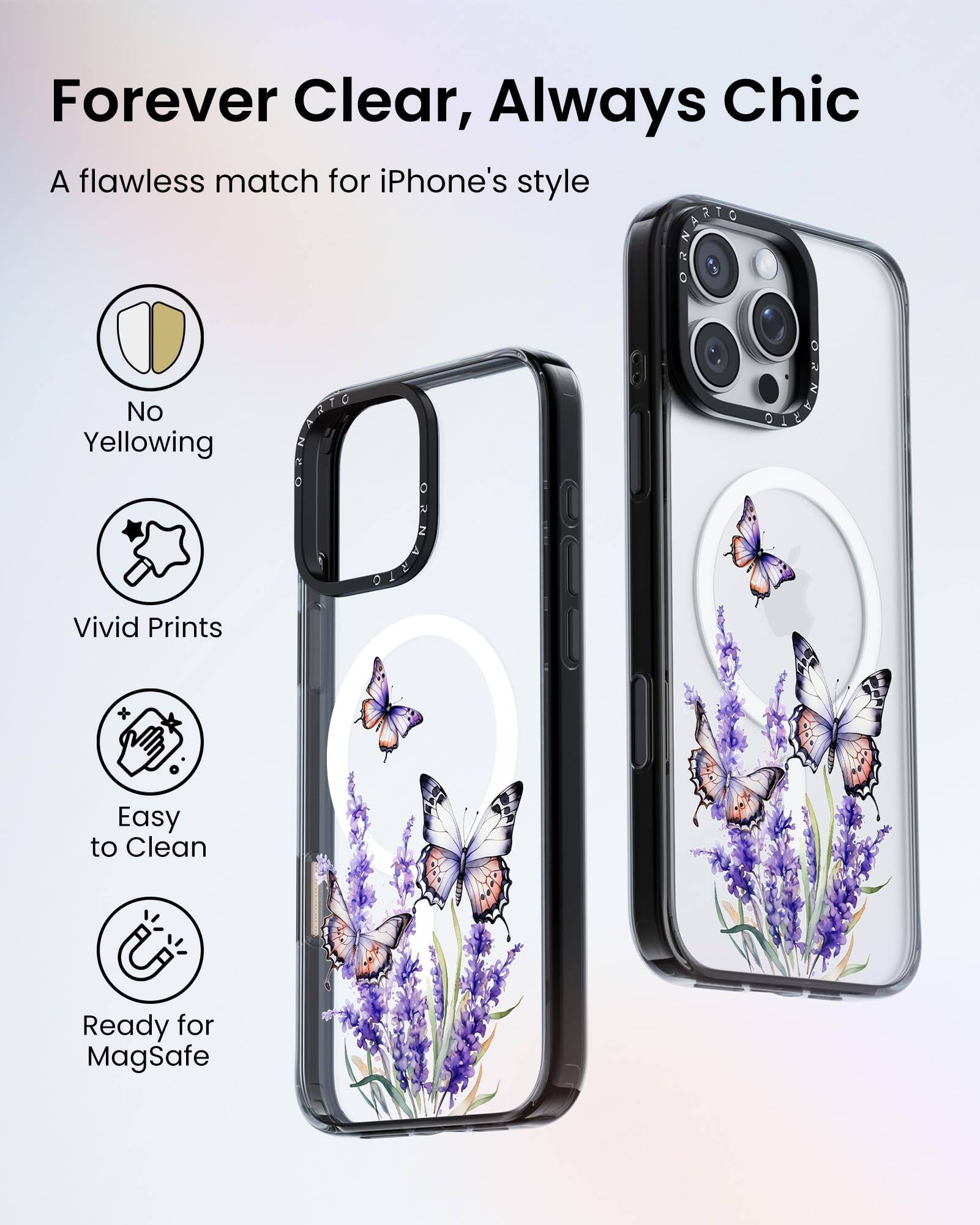 Forever Clear, Always Chic

A flawless match for iPhone's style

- No Yellowing
- Vivid Prints
- Easy to Clean
- Ready for MagSafe