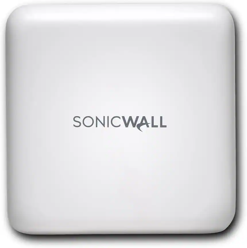 Front. SonicWall - SonicWave 681 Wi-Fi 6 Wireless Access Point, Essential Management 3-Year - White.