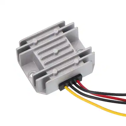 Front. Unique Bargains - DC 24V to 12V 5A 60W Step Down Converter IP67 Waterproof for Car Truck Solar System - Silver.