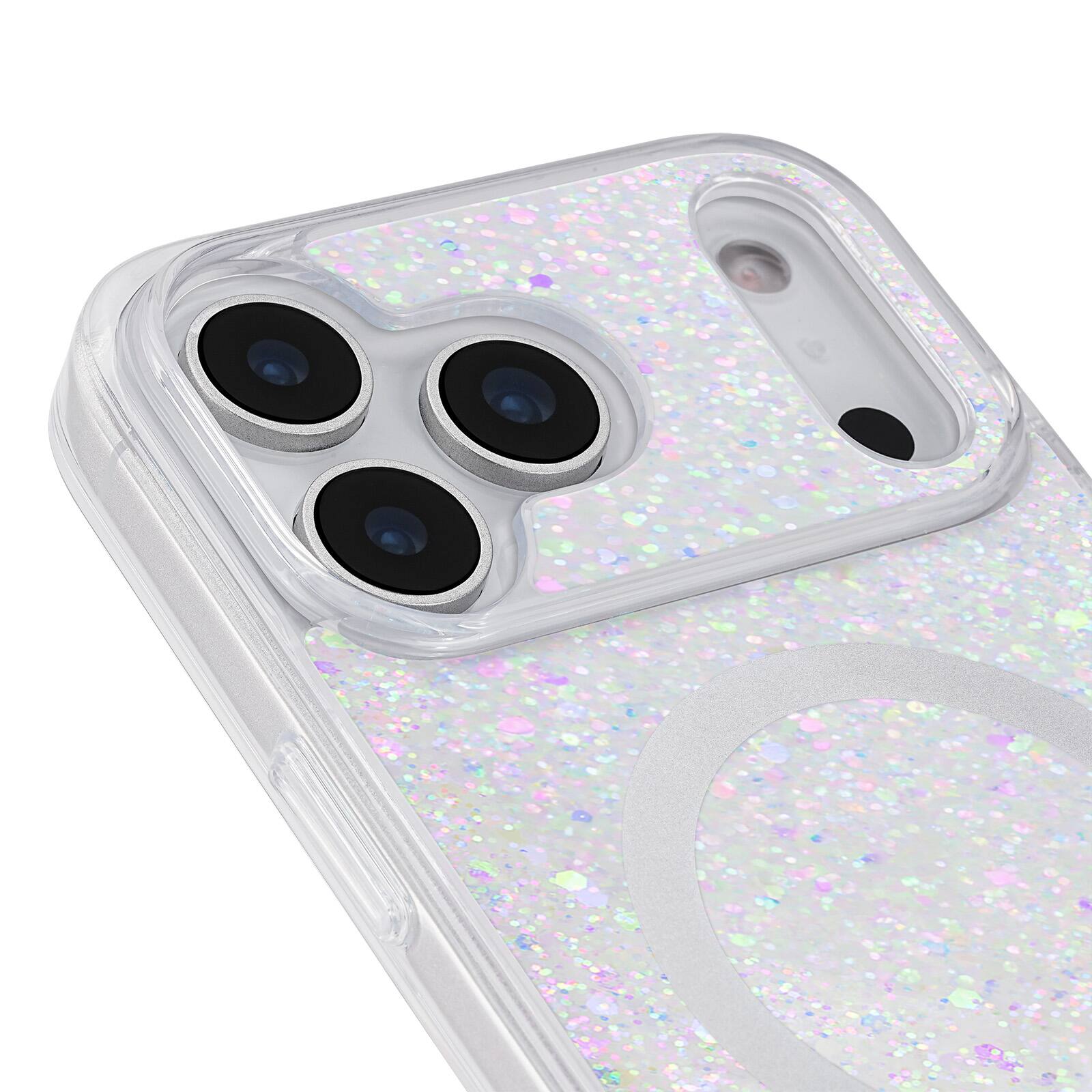 Alt View 9. kate spade new york - Protective Case with Magsafe for Apple iPhone 18 Pro / iPhone 17 Pro - Chunky Glitter Iridescent.