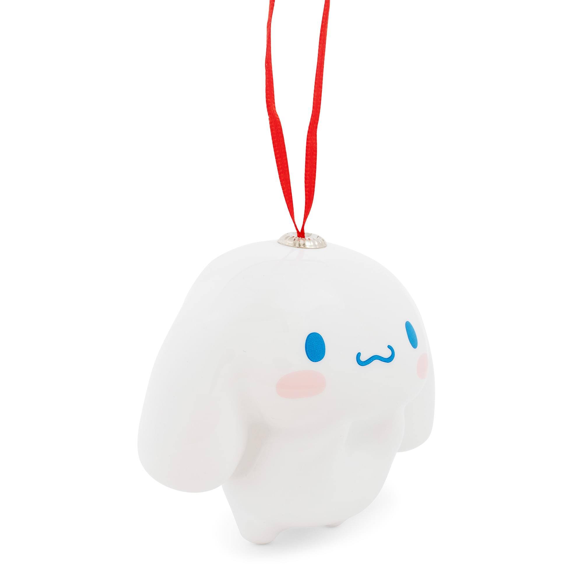 Alt View 1. Surreal Entertainment - Sanrio Cinnamoroll 4-Inch Shatterproof Decoupage Ornament - White.