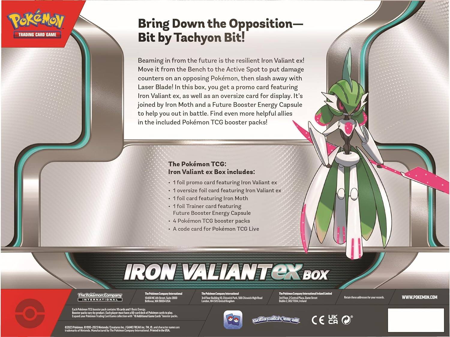 Pokmon - Pokemon TCG: Iron Valiant Ex Box Pokmon - Pokemon TCG: Iron Valiant Ex Box