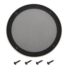 Unique Bargains - Speaker Grill Mesh Cover, Metal Subwoofer Grill Guard Protector ABS Frame for Car Audio, 4 Screws Included - Black Gold