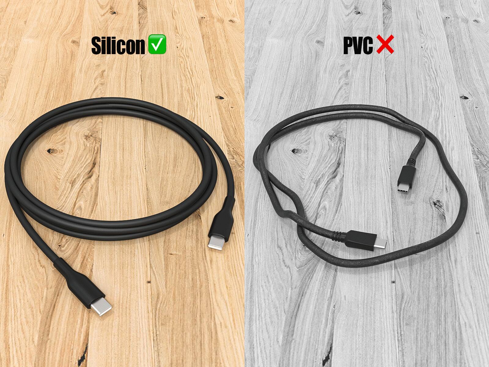 Silicon ✔️  
PVC ❌