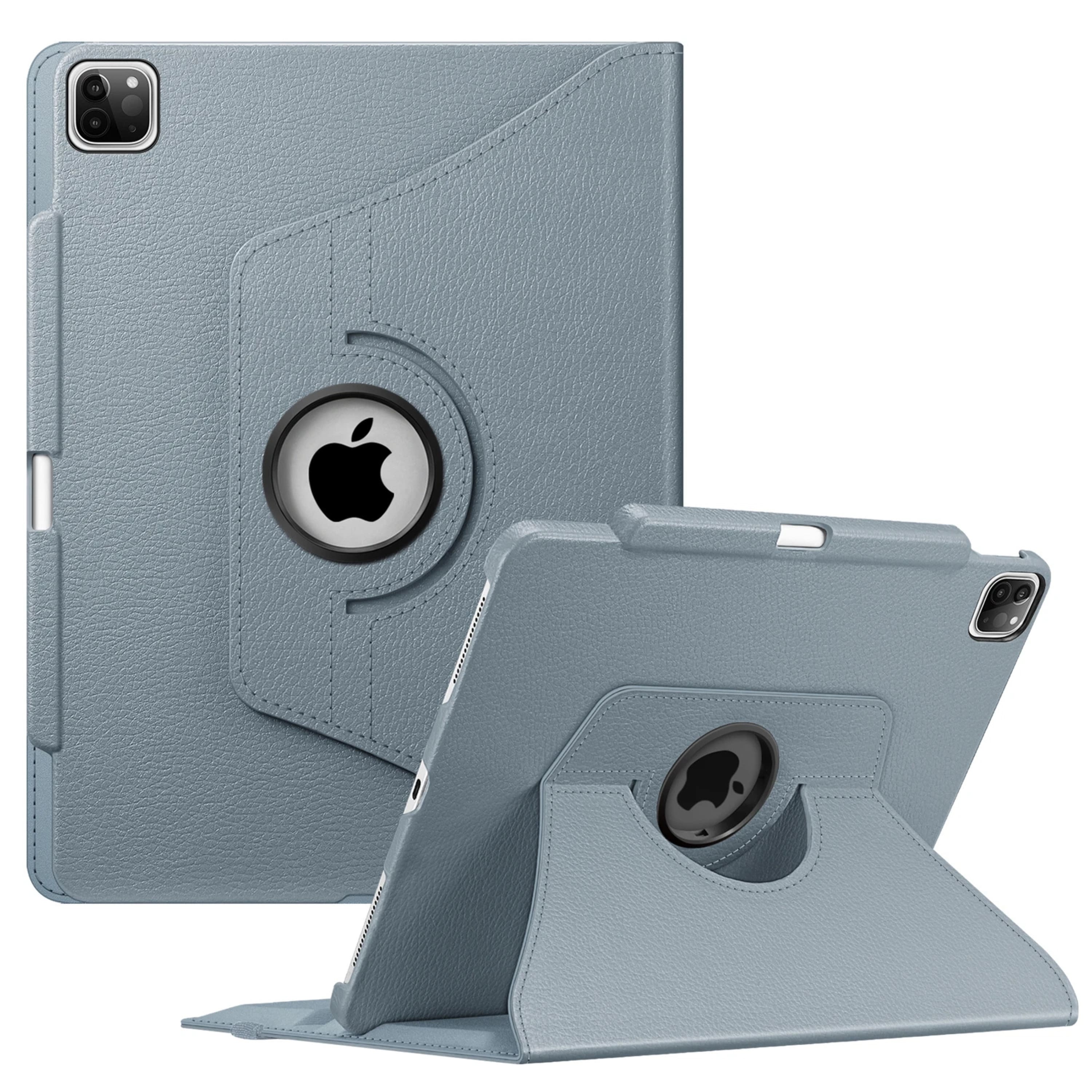 Kitcheniva - Swiveling Stand Case For iPad Pro 12.9 Inch 6th 5th 4th Gen - Cloudy Blue
