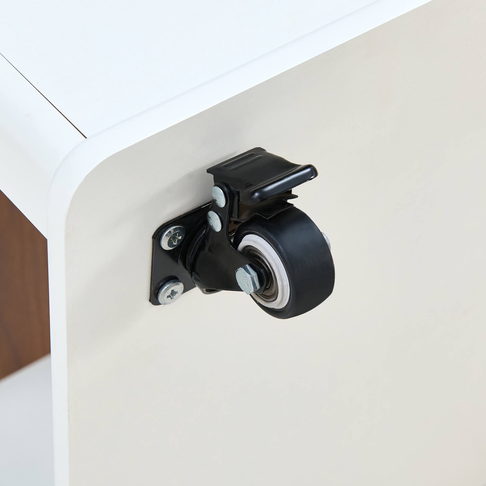 Alt View 10. GOODSILO - Modern Multi-Function Coffee Table with Foldable Top and Multi-Tier Storage - Walnut+White.