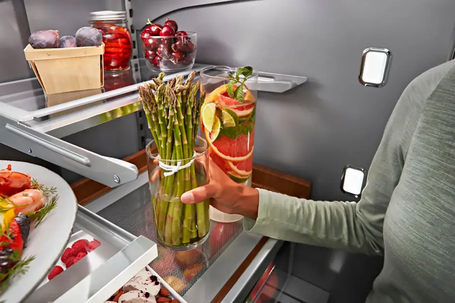 Alt View 12. KitchenAid - 27 Cu. Ft. French Door Refrigerator with External Water and Ice Dispenser - Stainless Steel with PrintShield Finish.