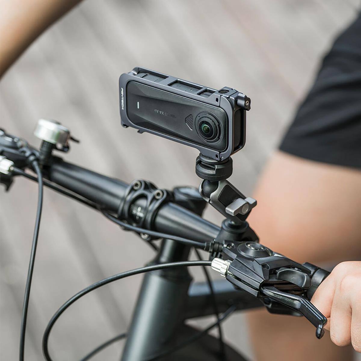 Alt View 5. PGYTECH - PGYTECH Cage for Insta360 X4 Air Action Camera, Gray.