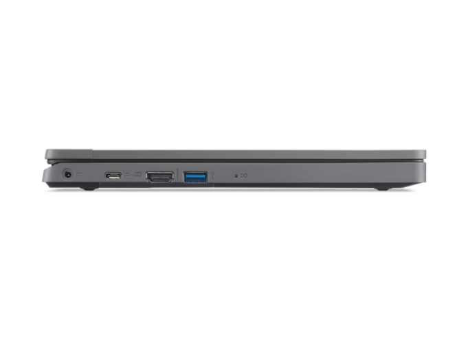Alt View 3. Acer - TravelMate B3 Spin 11 Intel N100 4GB RAM 128GB SSD 11.6″ HD Touch 2-in-1 Windows 11 Pro - Shale Black.