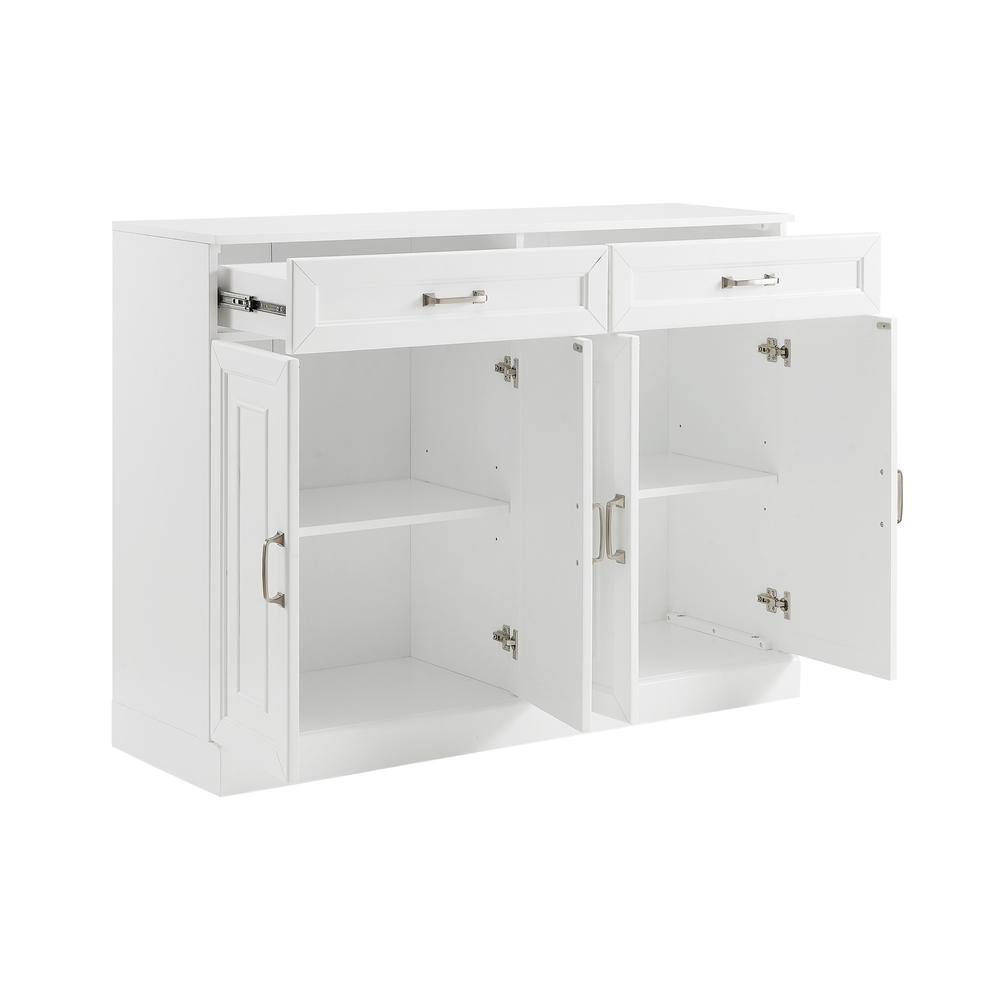 Alt View 7. Crosley Furniture - Stanton Sideboard - White.