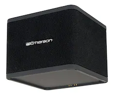 Front. Emerson - Emerson EAS-3006-BK Sound Blox Magnetic Bluetooth Speakers with Multi-Room Audio, USB-C, Subwoofer, Stackable.