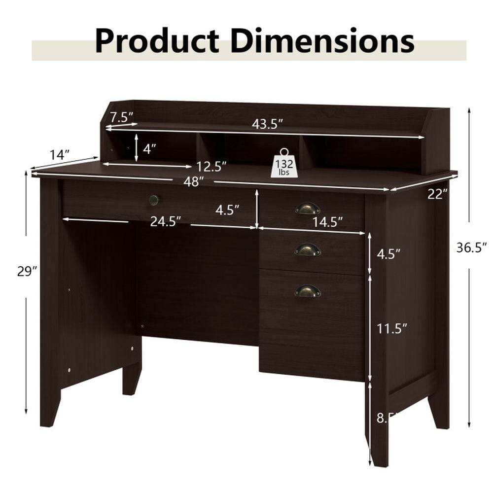 Product Dimensions:  
7.5" x 43.5" x 14" x 4" x 12.5" x 48" x 4.5" x 24.5" x 132 lbs x 14.5" x 22" x 29" x 4.5" x 36.5" x 11.5" x 8"