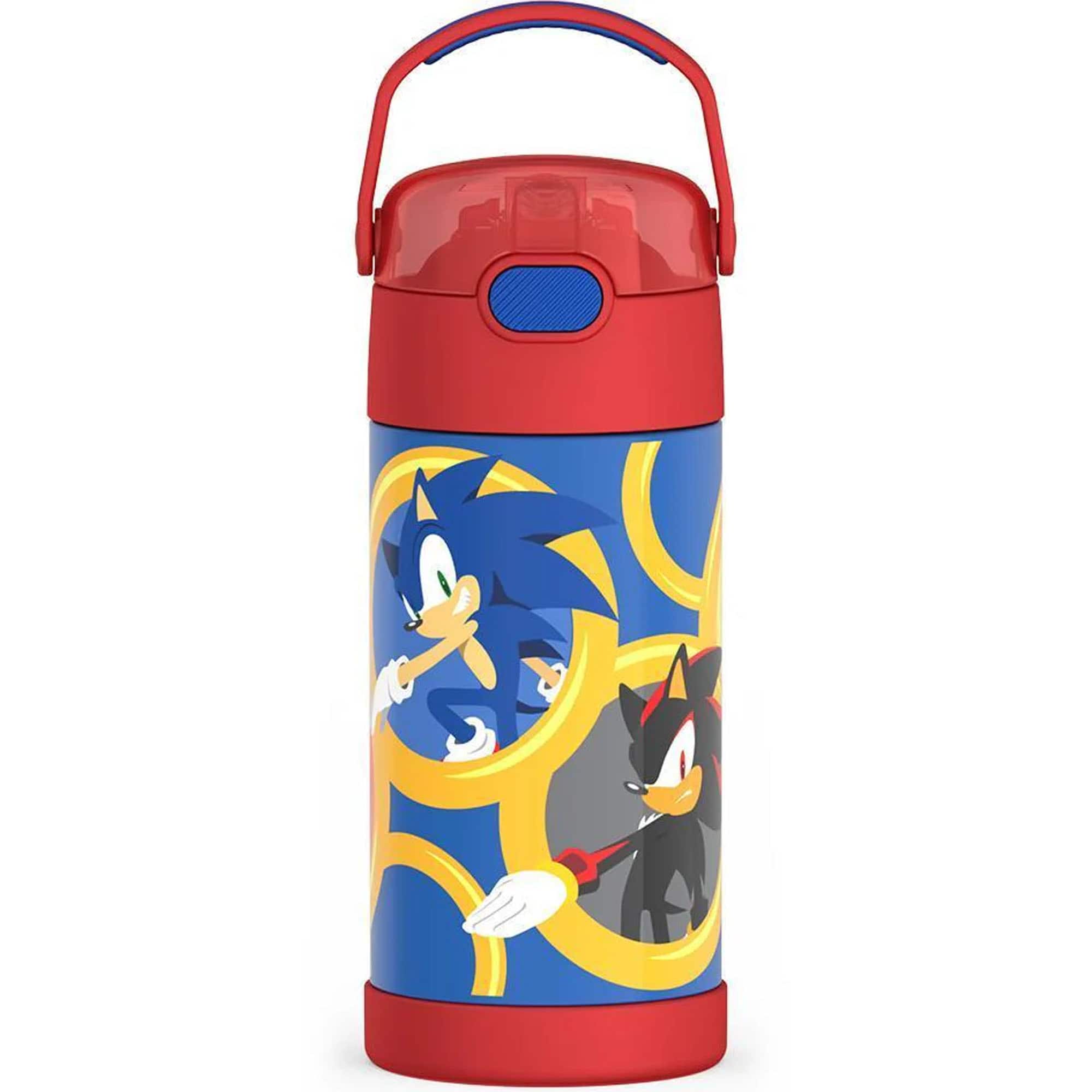 Front. Thermos - Thermos 12 oz. Kid's Funtainer Insulated Water Bottle - Sonic The Hedgehog - Sonic The Hedgehog.
