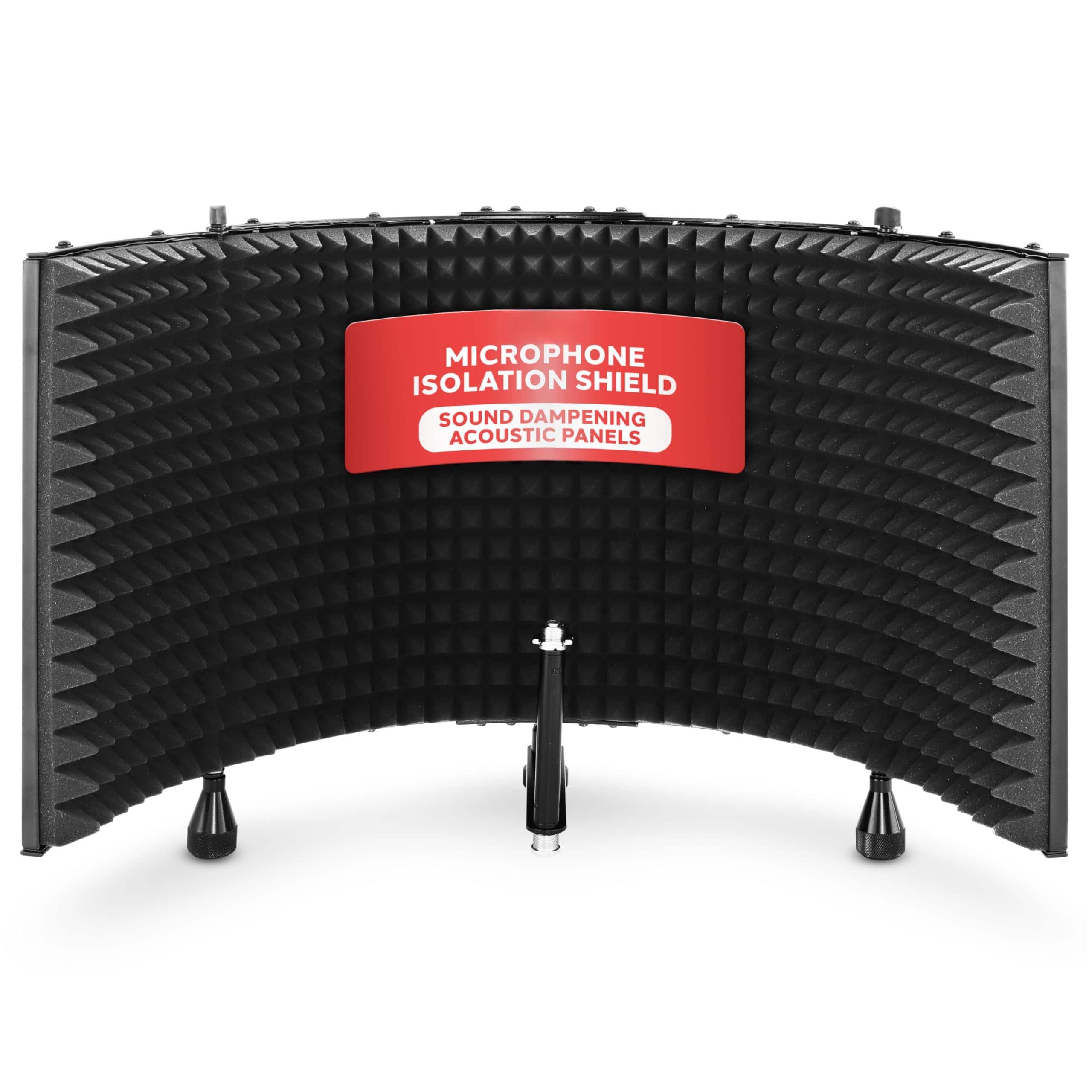 Dazzling Pops - Professional Studio Recording Microphone Isolation Shield Soundproofing Acoustic Panel Filter Vocal Sound - Default