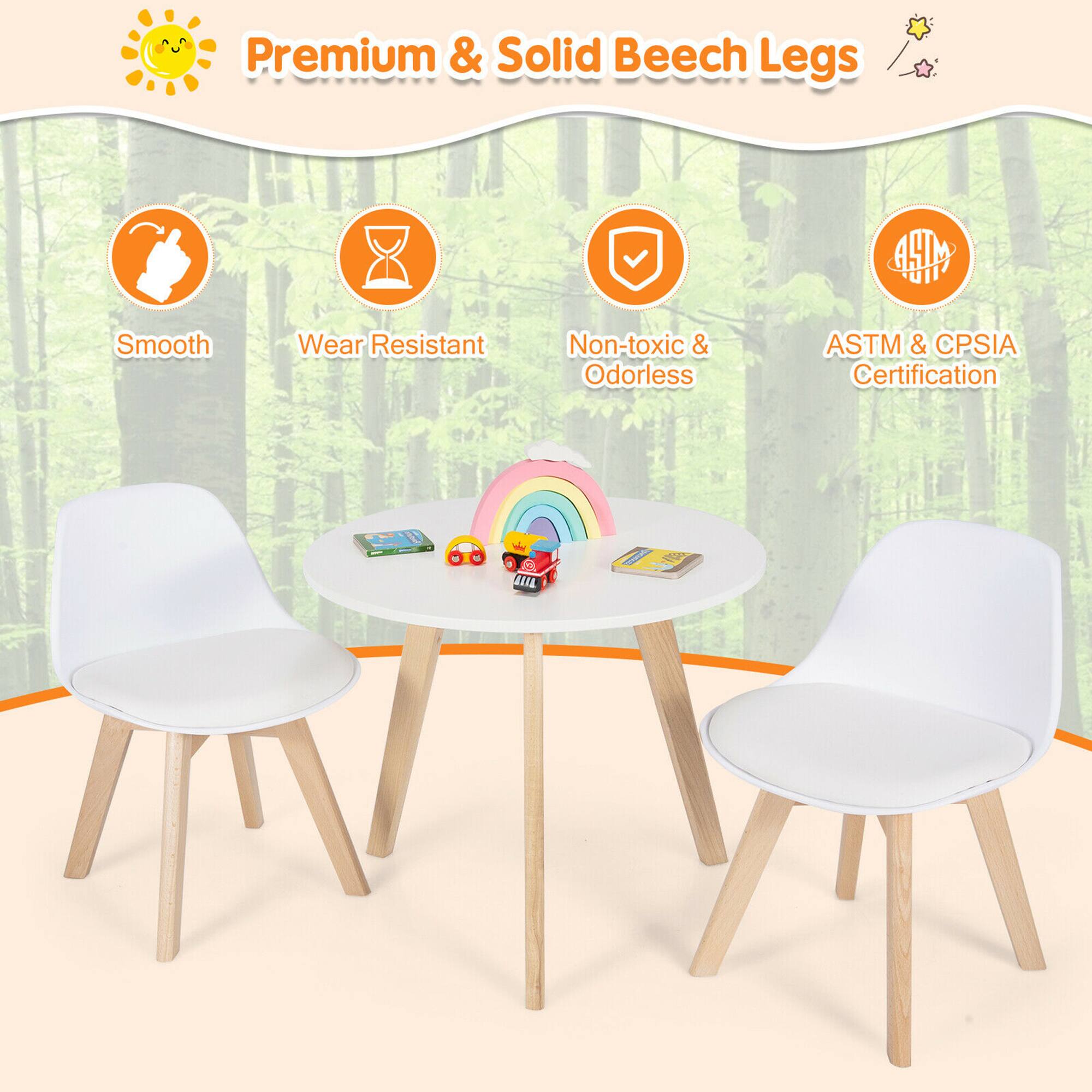 Premium & Solid Beech Legs

- Smooth
- Wear Resistant
- Non-toxic & Odorless
- ASTM & CPSIA Certification