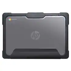 Front. SaharaCase - HP Chromebook G8/G9 EE 11.6-inch Case | Heavy Duty Design | Shock-Absorbing Corners | Venture Series - Clear/Black.