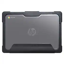 SaharaCase - HP Chromebook G8/G9 EE 11.6-inch Case | Heavy Duty Design | Shock-Absorbing Corners | Venture Series - Clear/Black