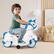 Alt View 3. Costway - Costway 12V Kids Ride on Unicorn Toy with Training Wheels Music One-button Start Horse Toy - Blue.