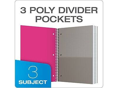 3 Poly Divider Pockets  
3 Subject