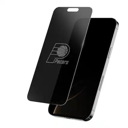 Front. Screen Skinz - Indiana Pacers iPhone Privacy Screen Protector - 15 Plus/15 Pro Max/16 Plus - Multicolor.