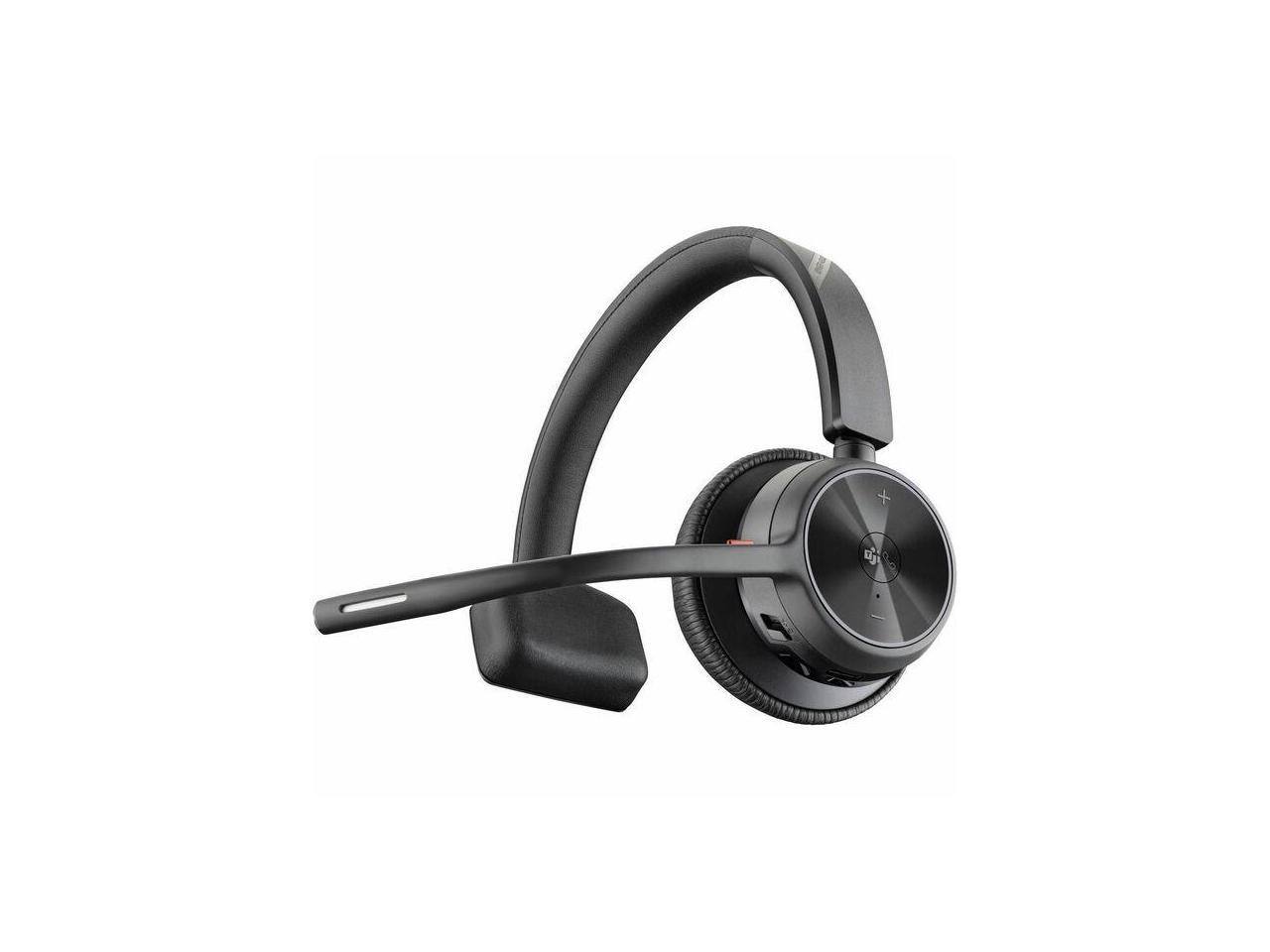 Alt View 3. HP - HP Poly Voyager 4310 Microsoft Teams Certified USB-A Headset +BT700 dongle (77Y91AA) - Black.