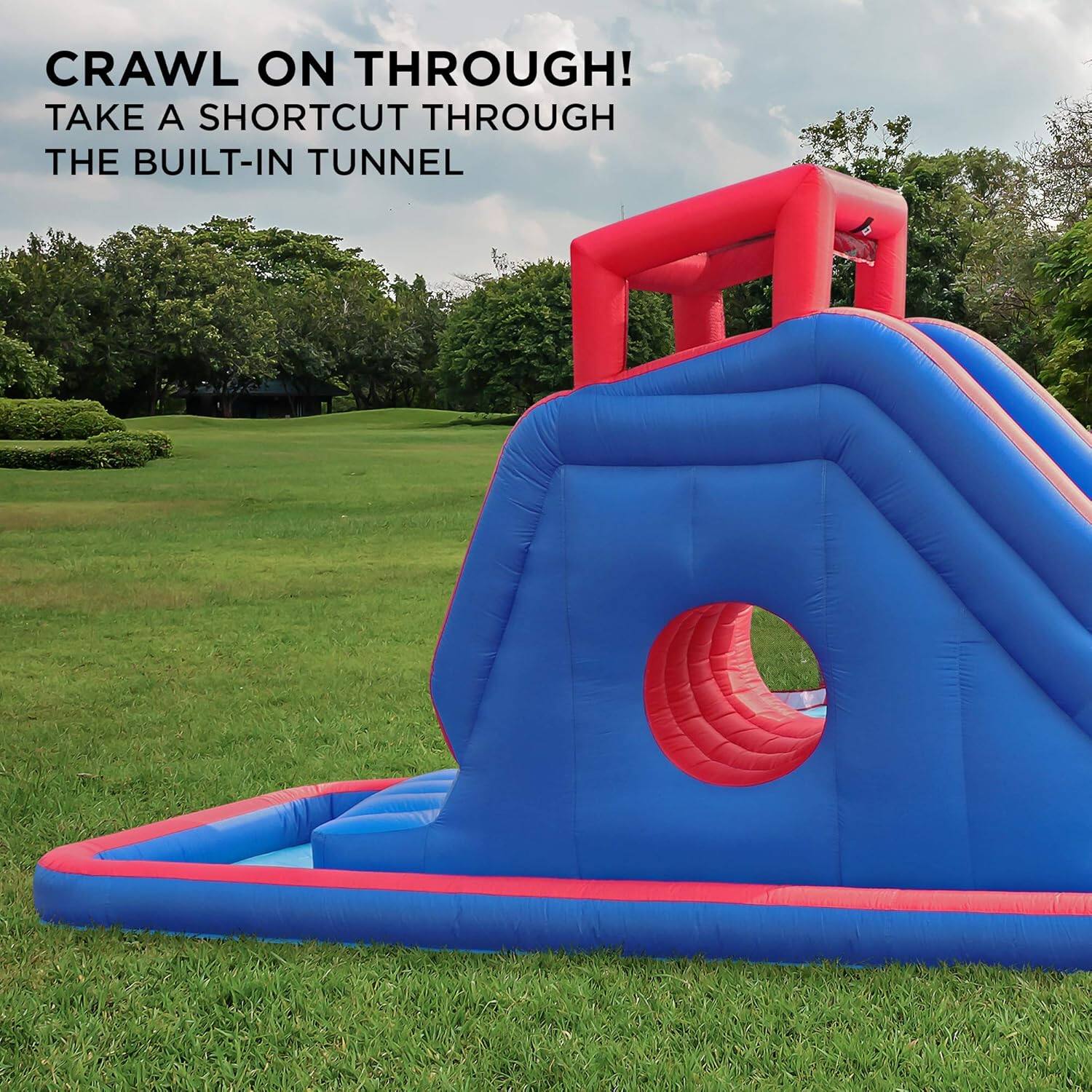 CRAWL ON THROUGH! TAKE A SHORTCUT THROUGH THE BUILT-IN TUNNEL