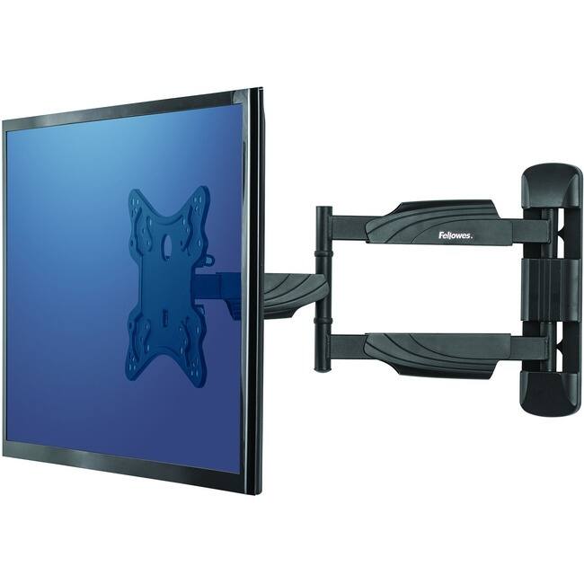 Front. Fellowes - Fellowes Full Motion TV Wall Mount - 1 Display(s) Supported - 55" Screen Support - 77 lb Load Capacity - Black.