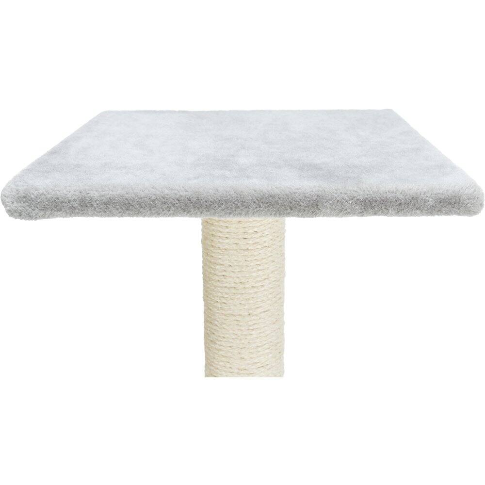 Alt View 3. TRIXIE - Espejo Sisal Cat Scratching Post with Plush Platform - Gray.