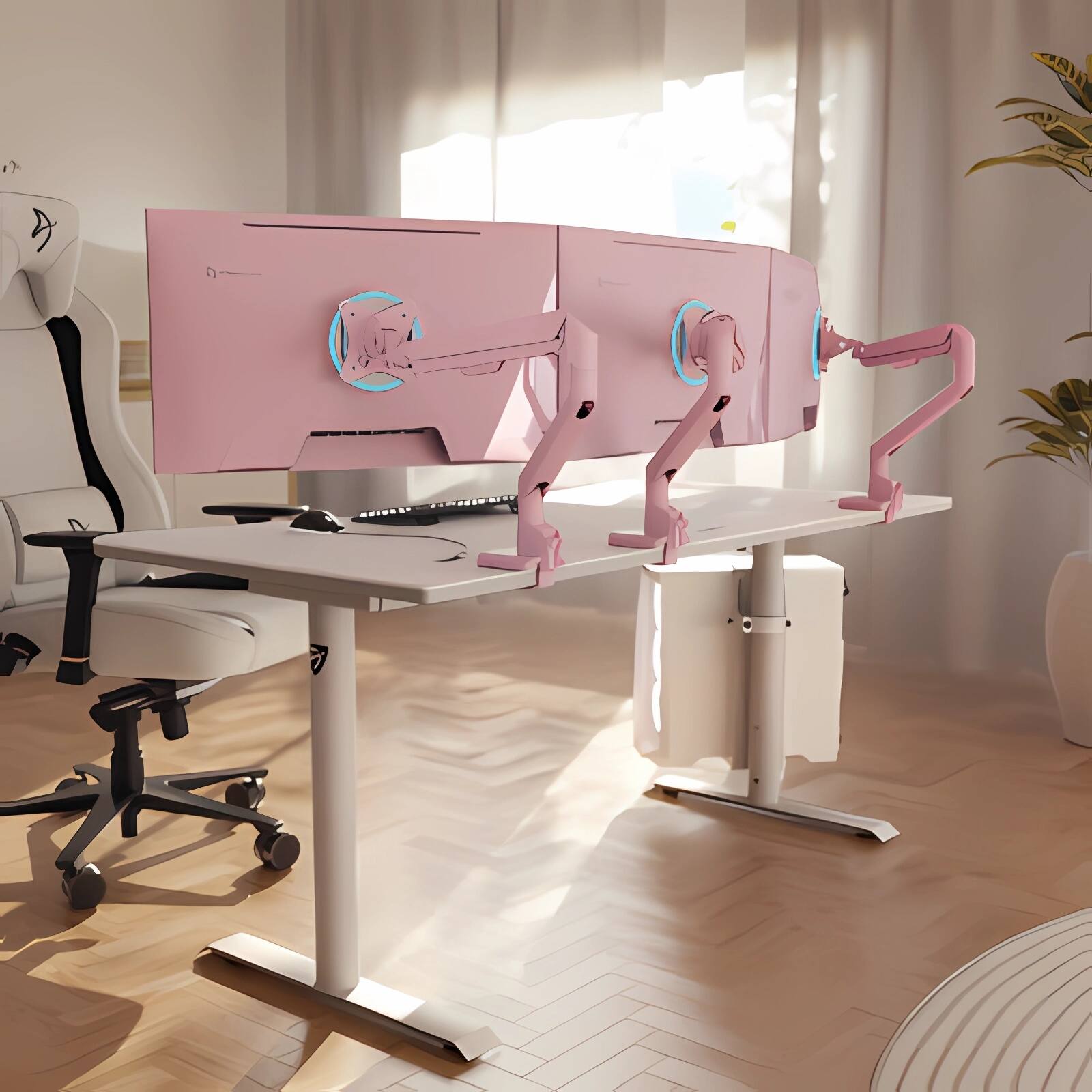 Alt View 1. Arozzi - Arozzi – Nova 27" IPS QHD 180Hz Gaming Monitor – Pink - Pink.