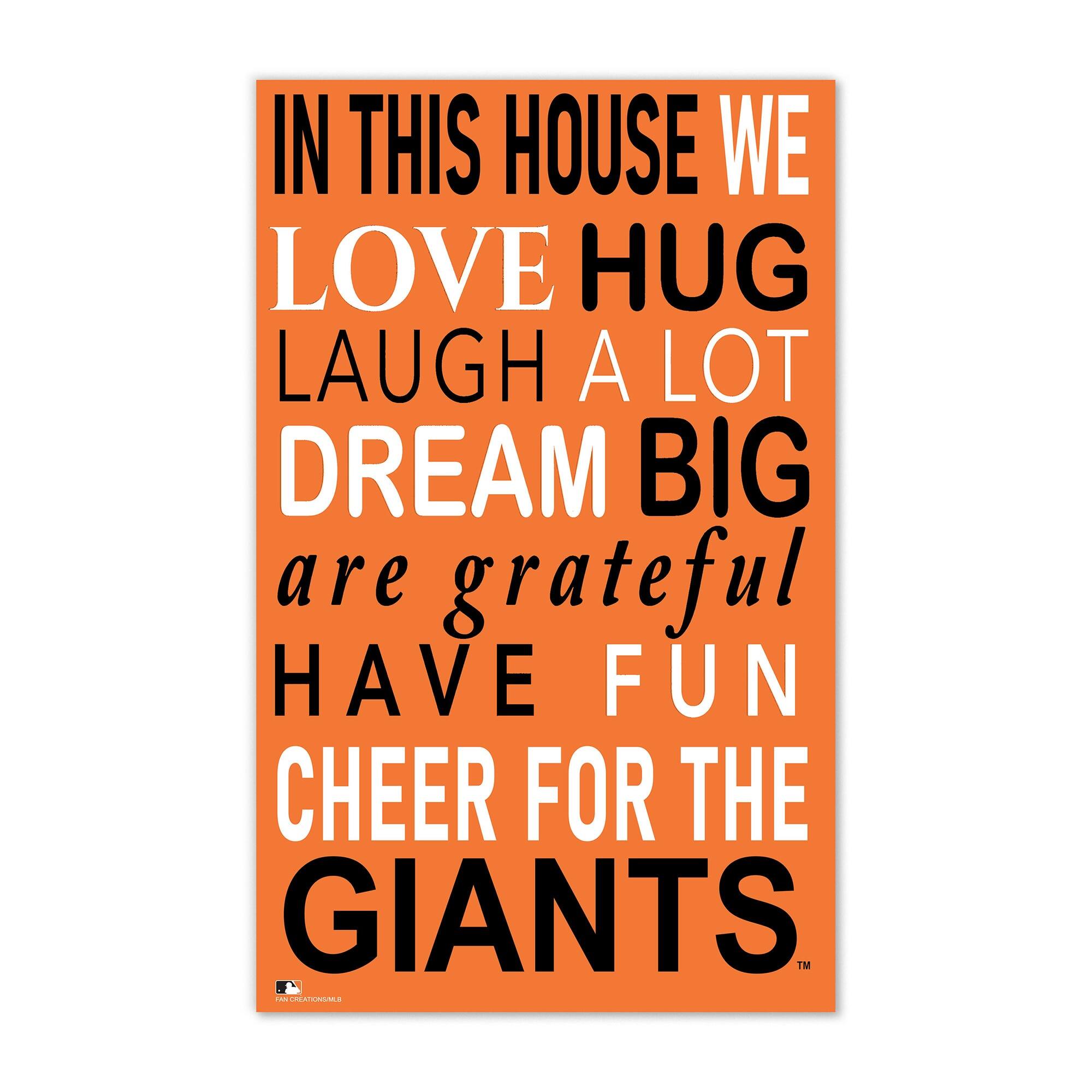 San Francisco Giants 11" x 19" Briteline In This House Sign
