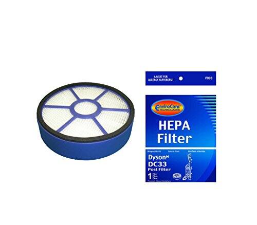 A HEPA Filter for allergy sufferers!  
EnviroCore EO-NOLOURES HP Filter  
Dyson DC33 Post Filter 1
