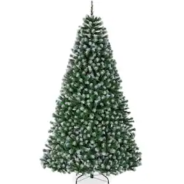 Best Choice Products - Artificial Frosted Christmas Tree, 6ft Premium Unlit Spruce Design, Dense Branches - Green Spruce - Frosted Green Spruce