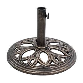 Pefilos - Umbrella Base, 23 Pounds 17 3/4 Inch Round Umbrella Base Stand for Outdoor Patio Market Table Umbrella - Brown