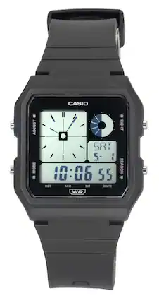 Casio - POP Retro Vintage Digital Resin Strap Quartz LF-20W-1A Unisex Watch - Black