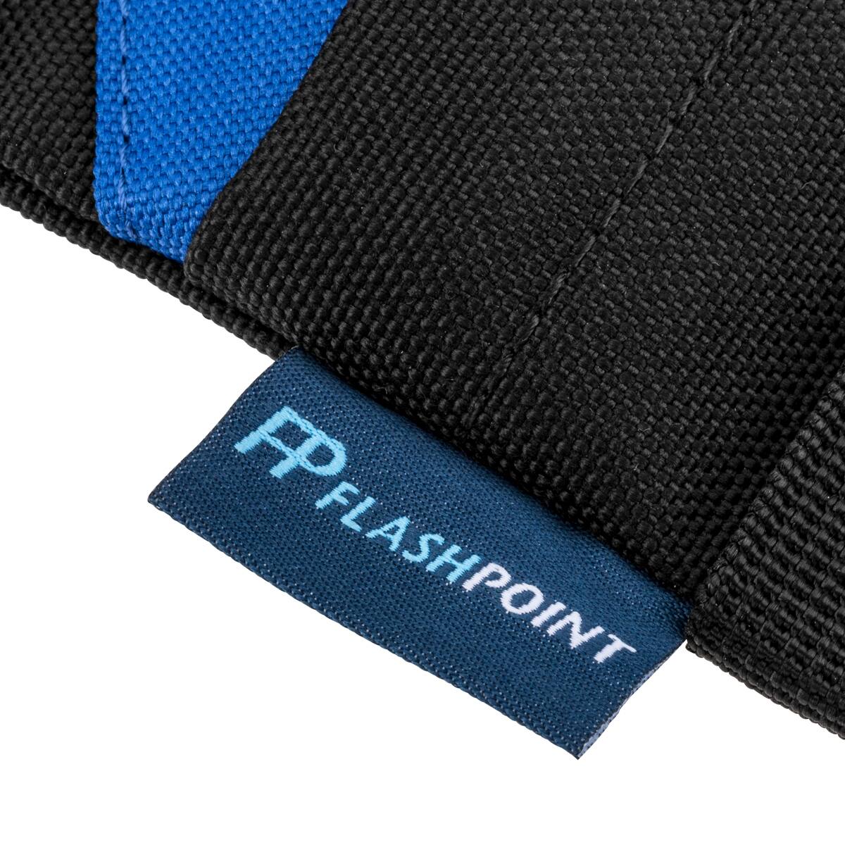 Alt View 5. Flashpoint - Flashpoint Empty Saddle Sandbag, 18 lbs Capacity, Blue  Black Stripes.