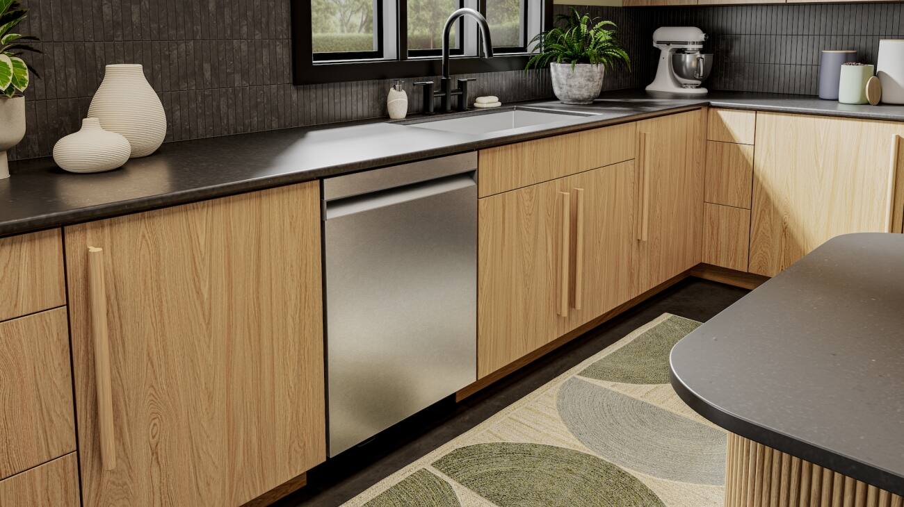 Alt View 3. KitchenAid - 24 inch Top Control Built-In Tub Dishwasher with Third Rack - PrintShield Stainless.