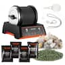 VEVOR - Rock Tumbler Kit, 2 lbs Rock Polishing Kit, 4 Speed Settings 9-Day Polishing Timer Stone Polishing Kit, Rock Polisher - Orange + Black