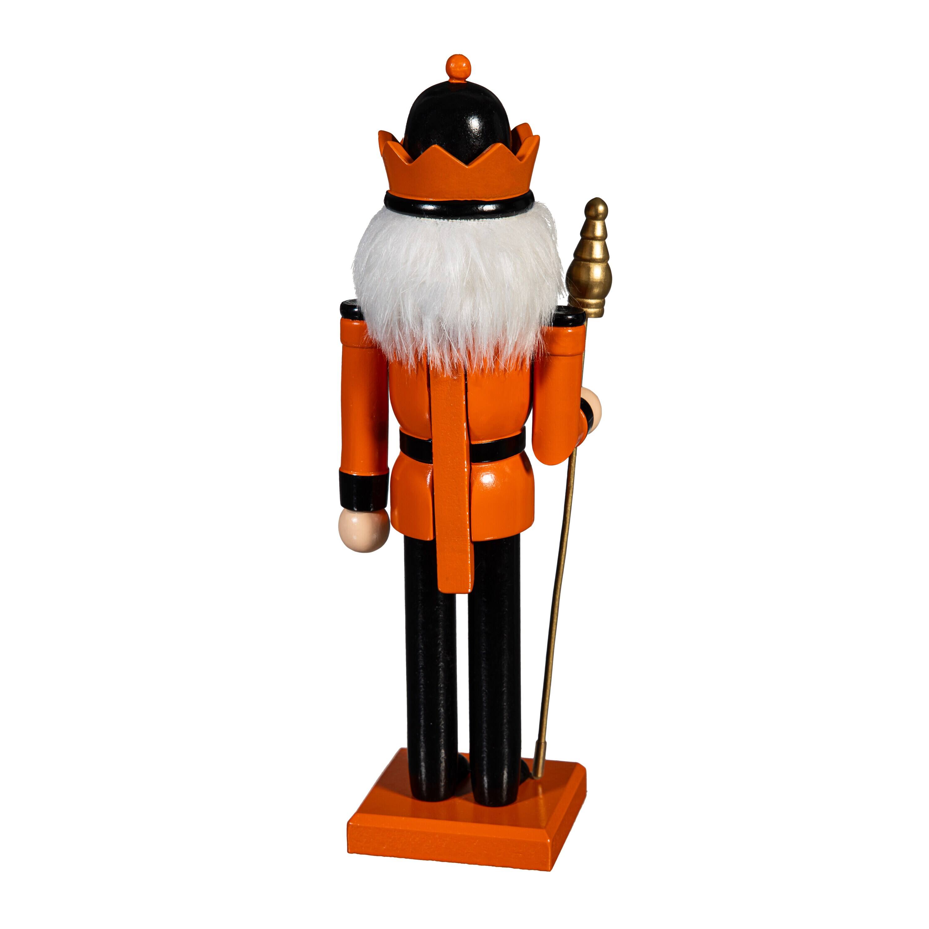 Alt View 1. Evergreen Enterprises - Cincinnati Bengals 12" Wooden Nutcracker Statue - Multicolor.